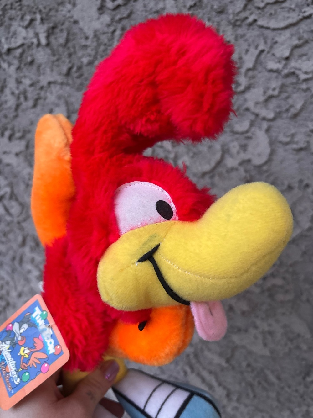 Vintage 1990 Tiny Toon Adventures Little Beeper Plush Toy w/ Tag, Ace Novelty